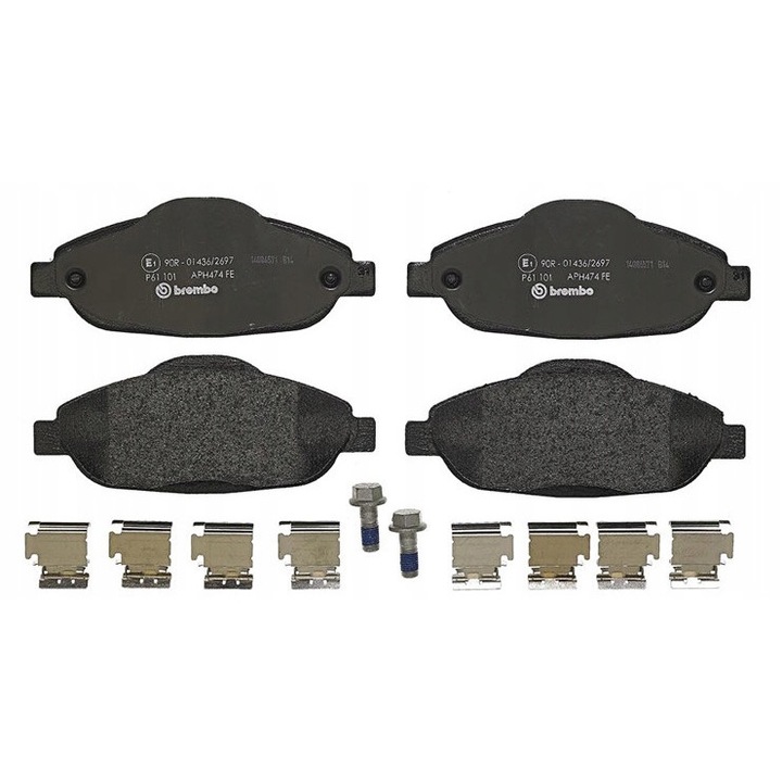 Fékbetét készlet, Brembo, P 61 101, Multicolor