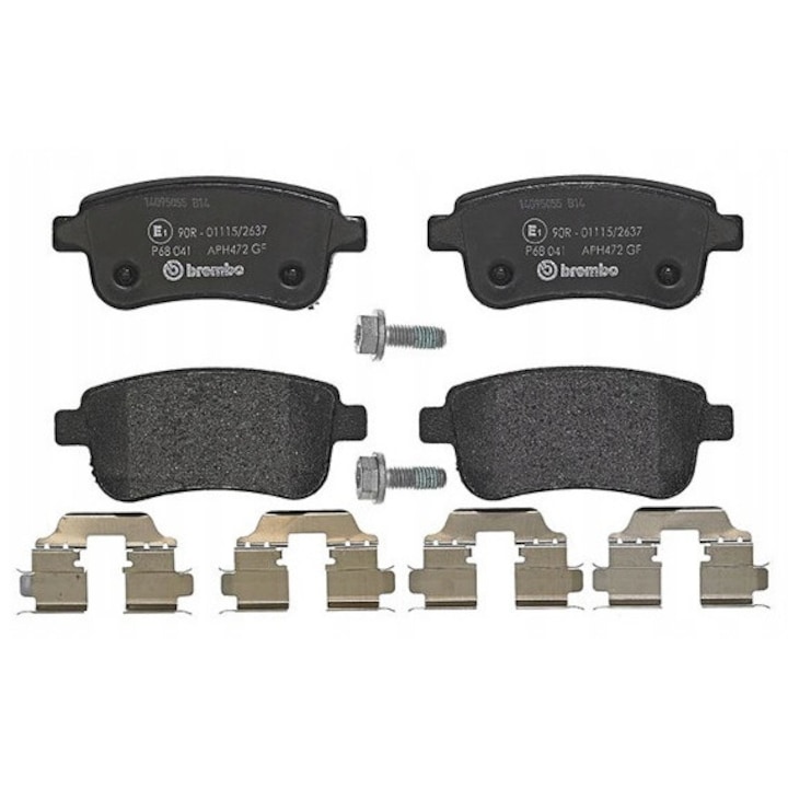 2db fékbetét készlet, Brembo, P 68 041, Multicolor