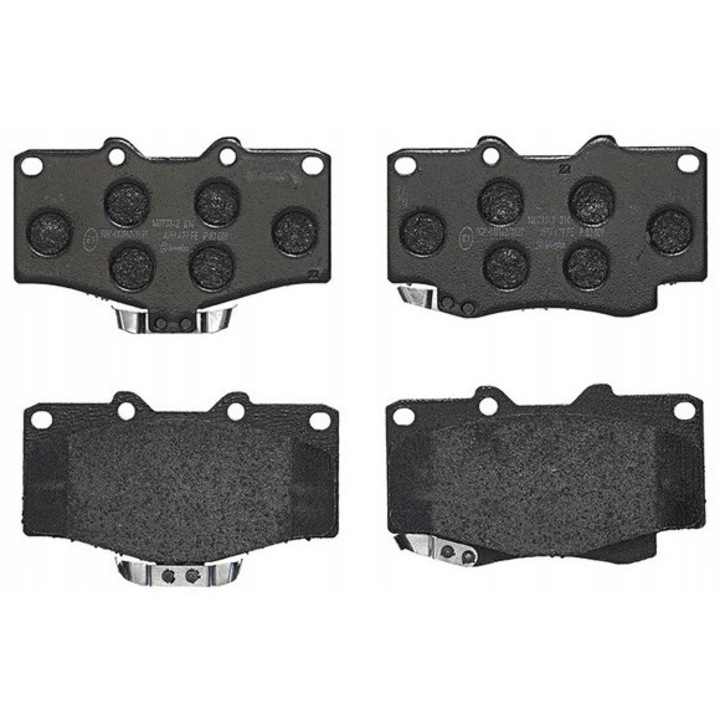 Fékbetét készlet, Brembo, P 83 009, Multicolor