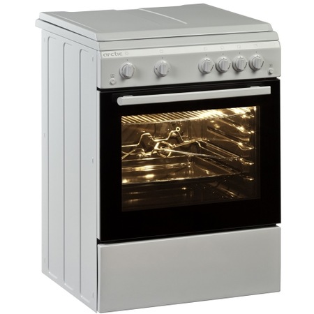 Aragaz Arctic AM 6612DTTL, 4 arzatoare, grill, rotisor, timer, aprindere electrica, Aprindere integrata, Safety Plus, Alb