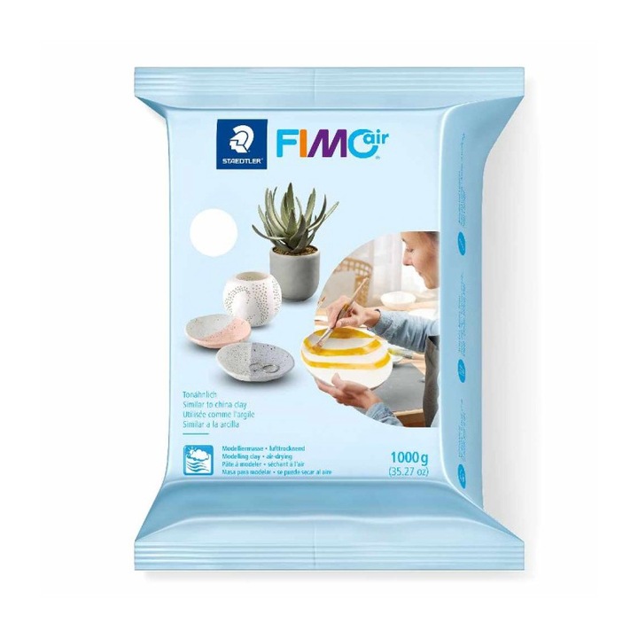 Глина Staedtler Fimo Air basic 8101, 1 kg, бяла