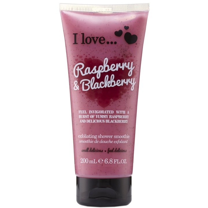 I Love Cosmetics Raspberry & Blackberry bőrradír, 200 ml