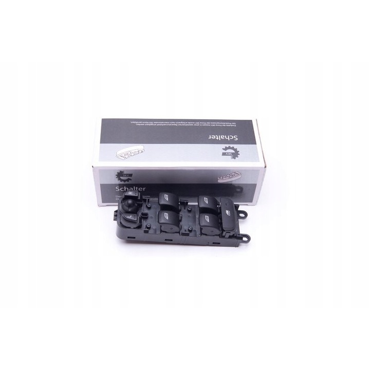 Comutator geam, Esen skv, Plastic, Negru