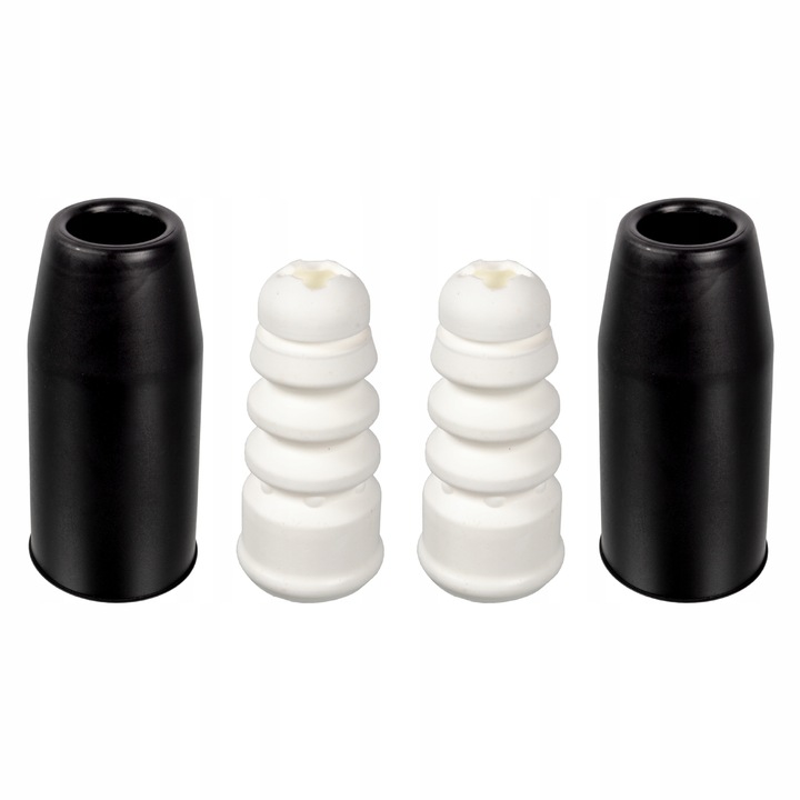 Lengéscsillapító burkolat, Febi Bilstein, poliuretán, 135 mm, fekete/fehér