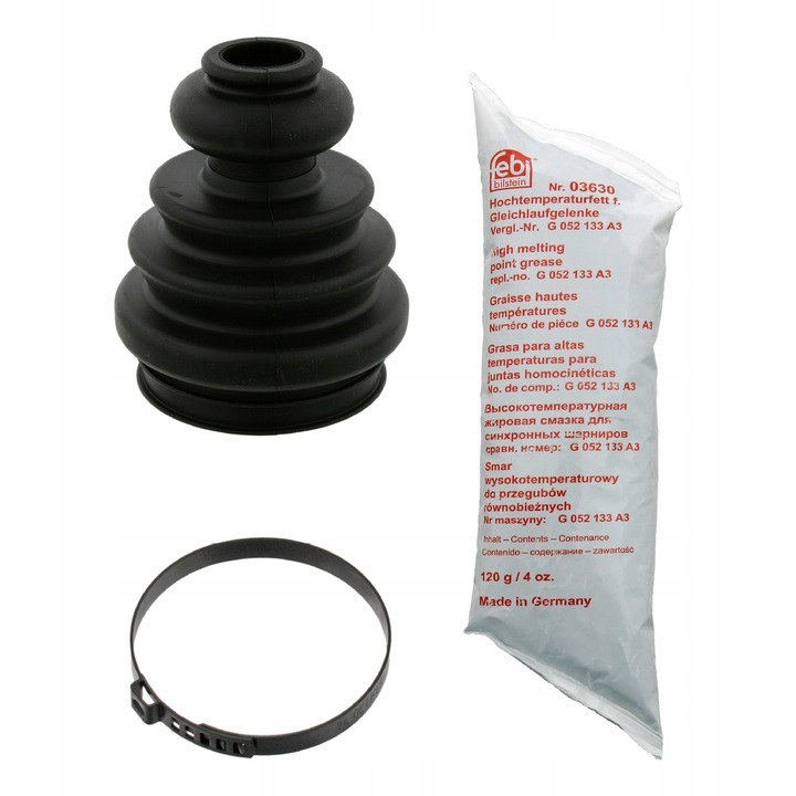 Csuklóborító készlet, Febi Bilstein, 38345, Fekete