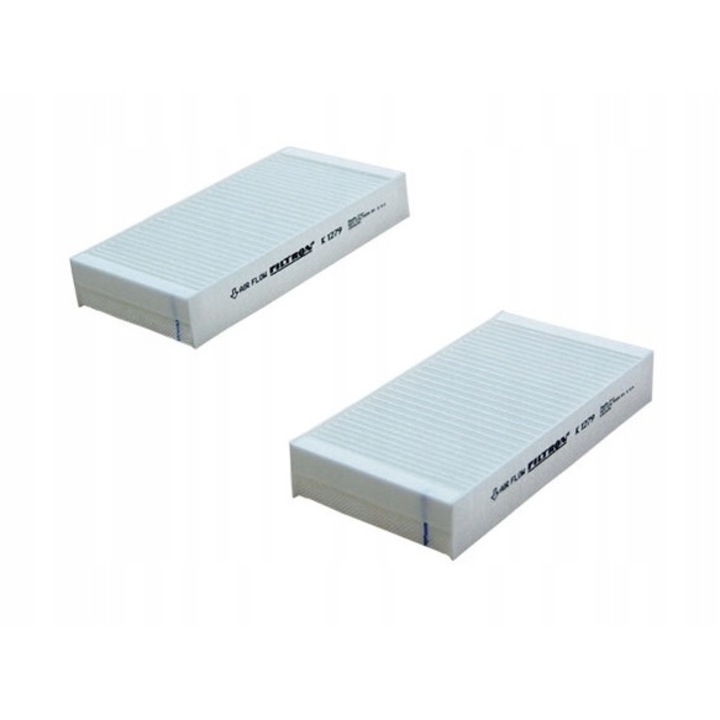 2 db kabinszűrő készlet, Filtron, K 1279, Fehér