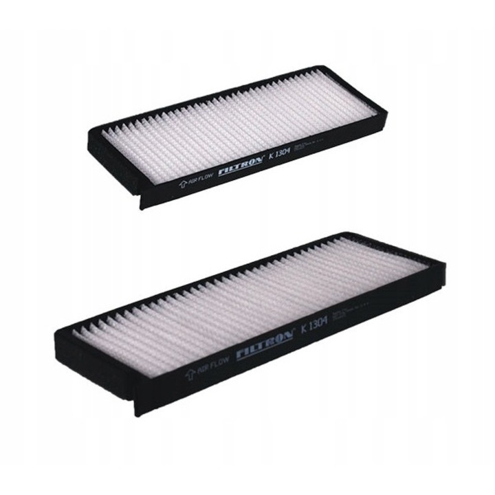 2 db kabinszűrő készlet, Filtron, K 1304, Fehér/fekete