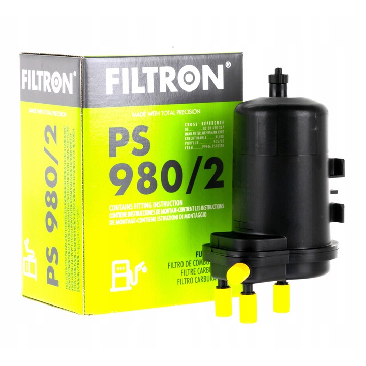 Üzemanyagszűrő, Filtron, PS 980/2, Fekete