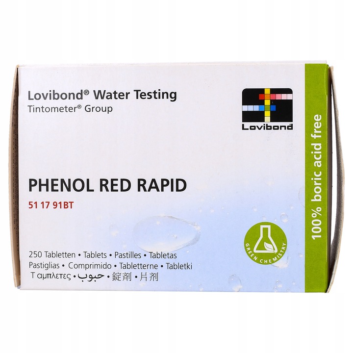pH teszt tabletta, Lovibond, 250 db