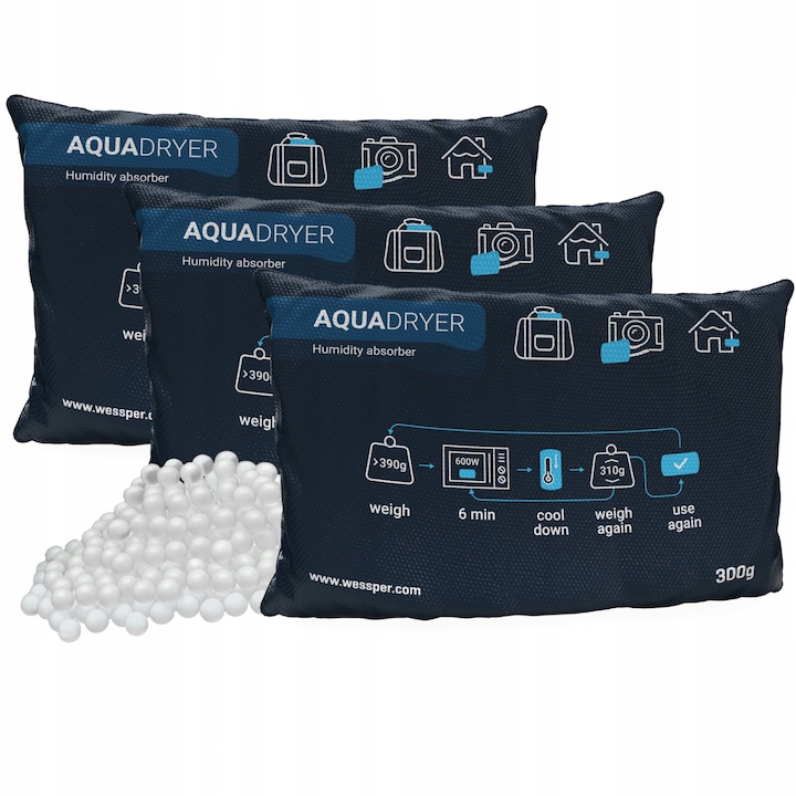 Set absorbante umiditate, Wessper, 20 bucati, Parfum de lavanda