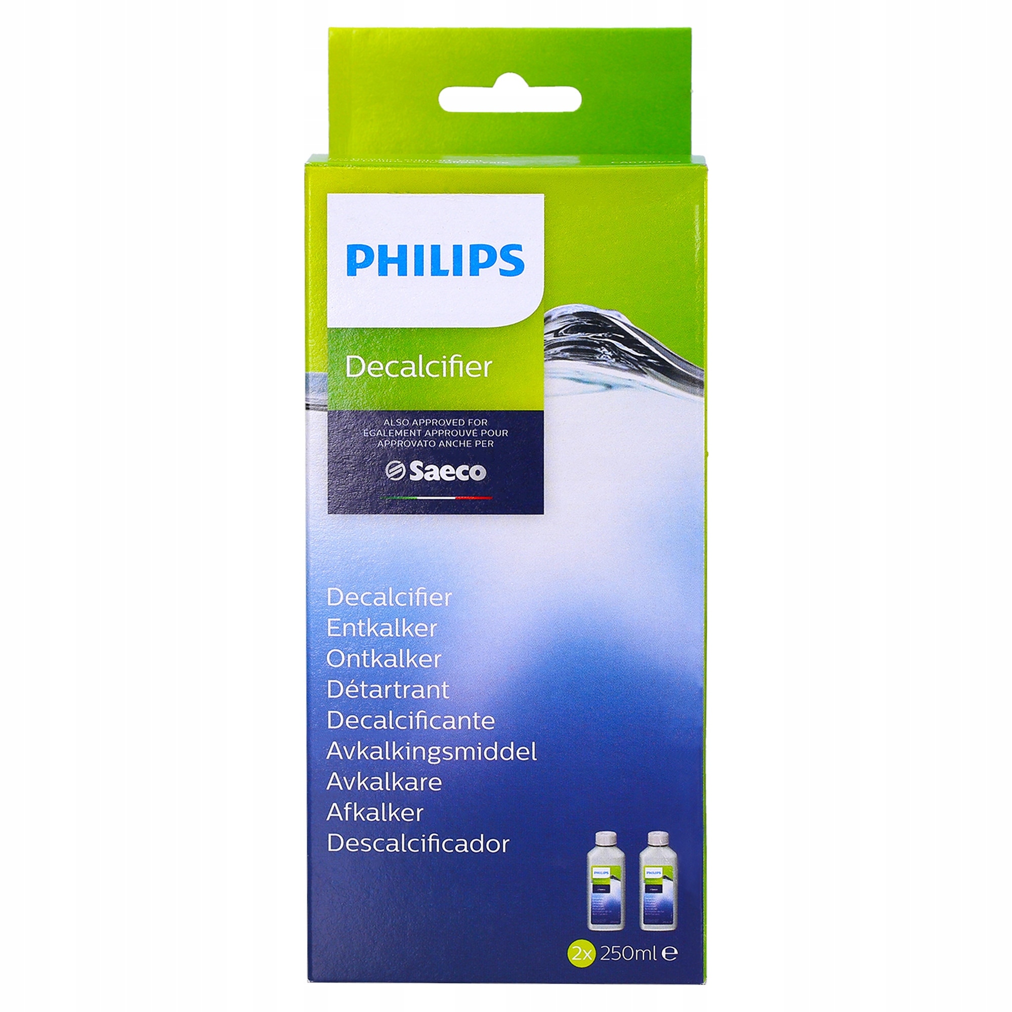 Set 2 solutii pentru decalcifiere, Philips, 2x250 ml - eMAG.ro