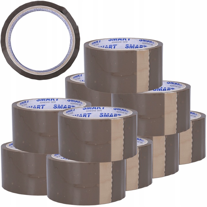 Set 12 benzi pentru ambalare, Smart, 45m, Maro