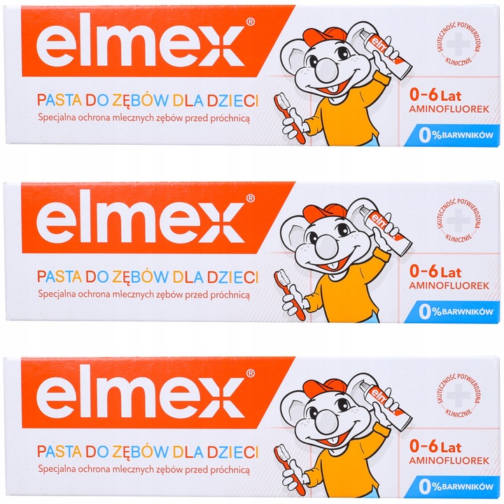 Детска паста за зъби Elmex 3 бр