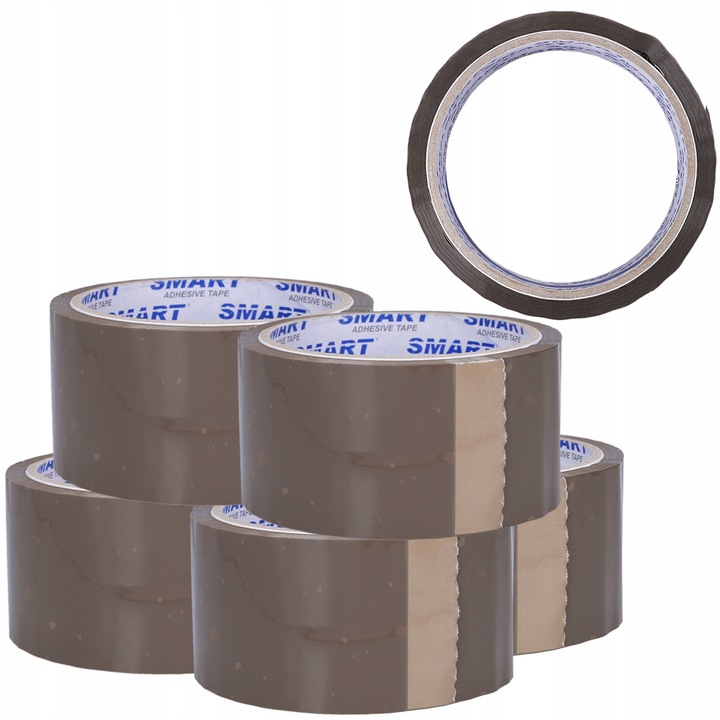 Set 6 benzi pentru ambalare, Smart, 45m, Maro