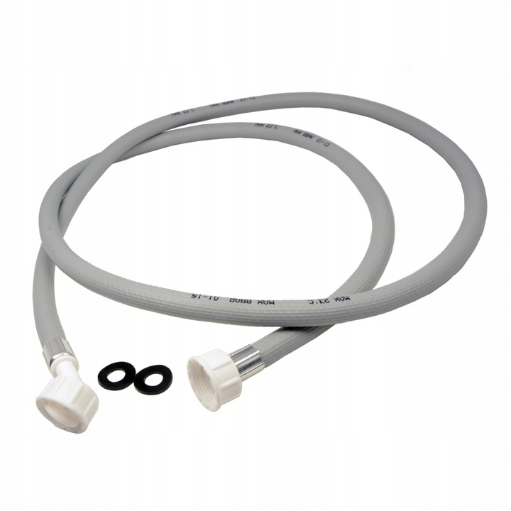 Mosógép bemeneti tömlő, AJS, 4 m, szürke