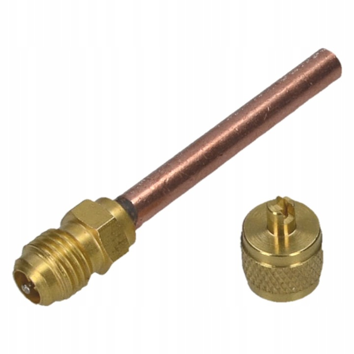 Szervizszelep csővel, Schrader, Műanyag, 6 x 50 mm