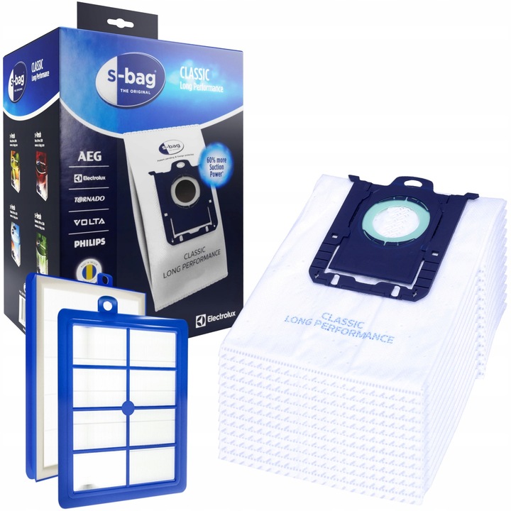 Set 12 saci S-Bag Classic Long Performance + 1 filtru