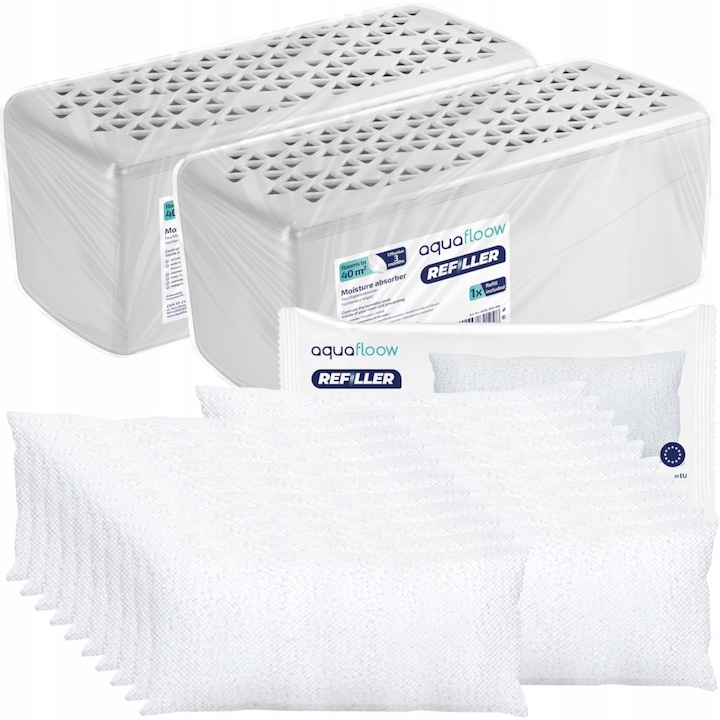 Set 15 wkladow HumiStop AROMA 280g, mix zapachow: Lawenda, Kwiatowy, Bawelna, Cytrus, Neutralny