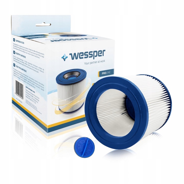 Szűrő Karcher SE4002 (EPA) porszívóhoz, Weesper, műanyag, fehér/kék