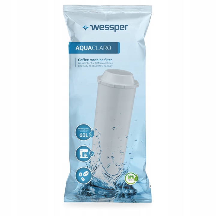 Filtru de apa pentru aparatul de cafea Nivona Krups, Wessper, Gri