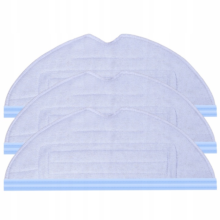 Set 3 rezerve pentru Roborock S7, Microfibra, Albastru