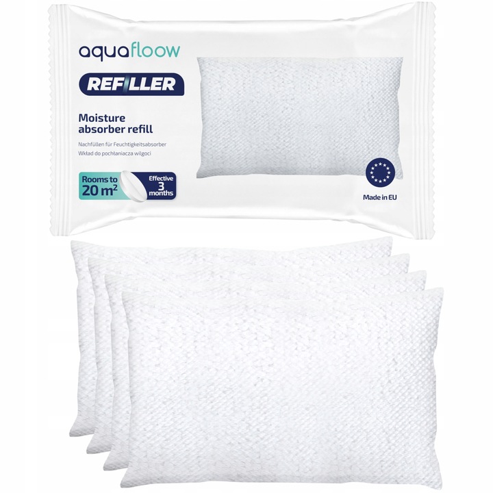 Nedvességelnyelő készlet, Aquaflow, 4 db