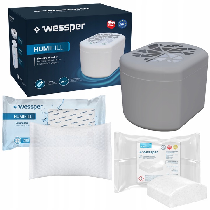 Set absorbante umiditate, Wessper, 2 bucati, 2x250g