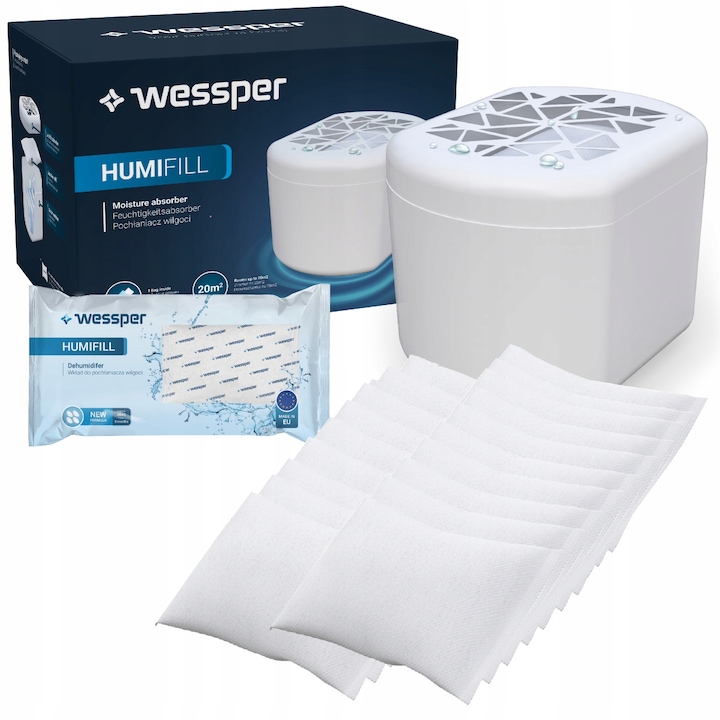 Set 15 rezerve absorbant umiditate, Wessper, Lavanda, 15 x 250 g