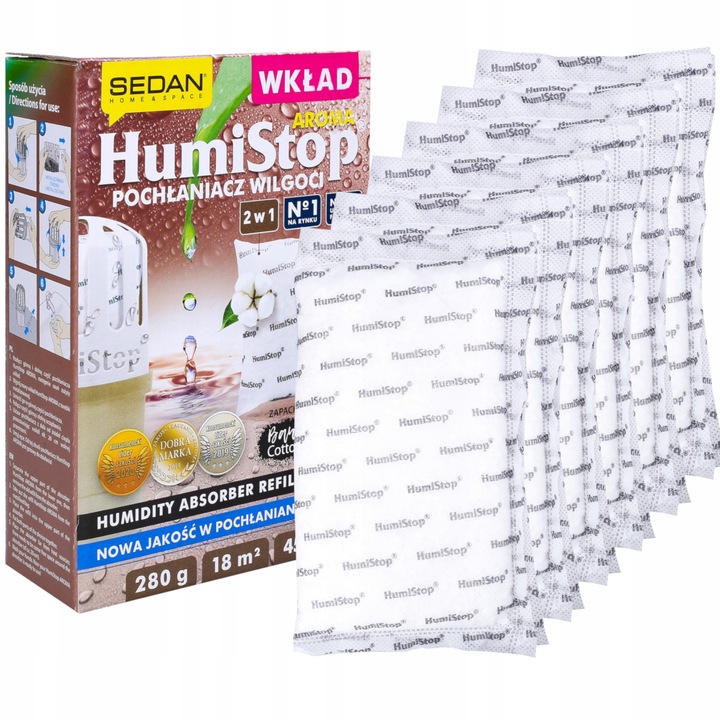 Set 3 Absorbante umiditate pentru masina, Wessper, Aquadryer, Albastru