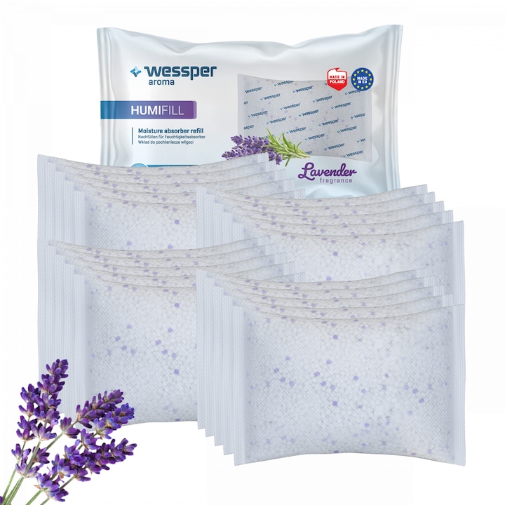 Absorbant umiditate set 2 bucăți Wessper AquaDryer 900g albastru reutilizabil