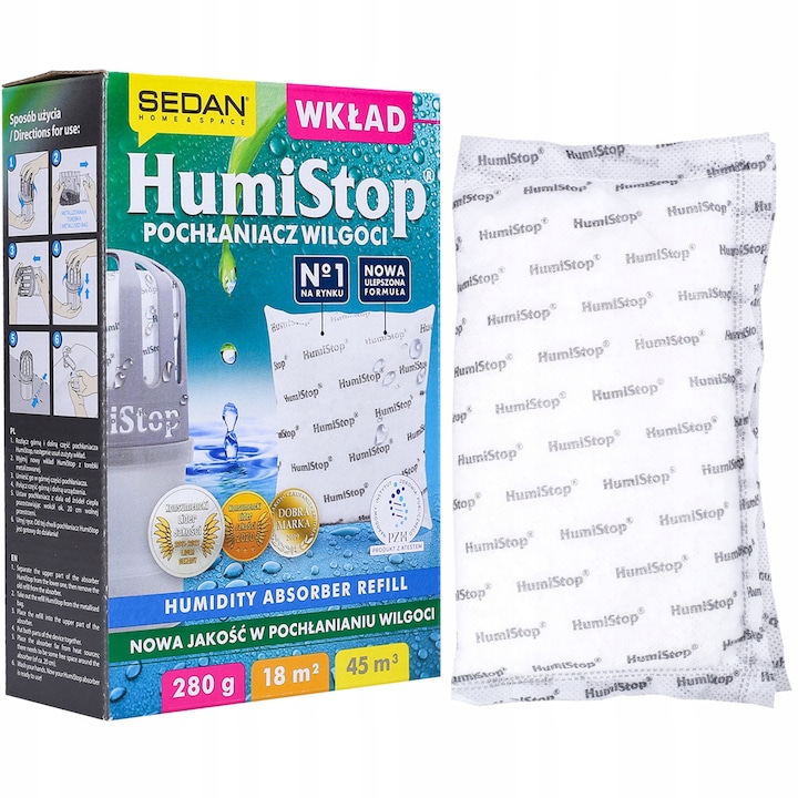 Set 5 absorbante umiditate, AquaFloow 250g