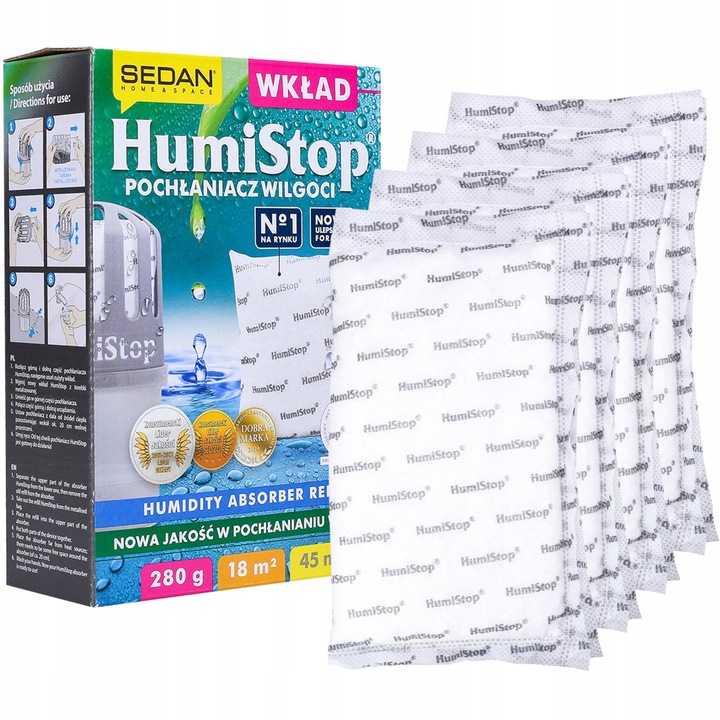 Absorbant umiditate, Humistop, 2 buc, XXL