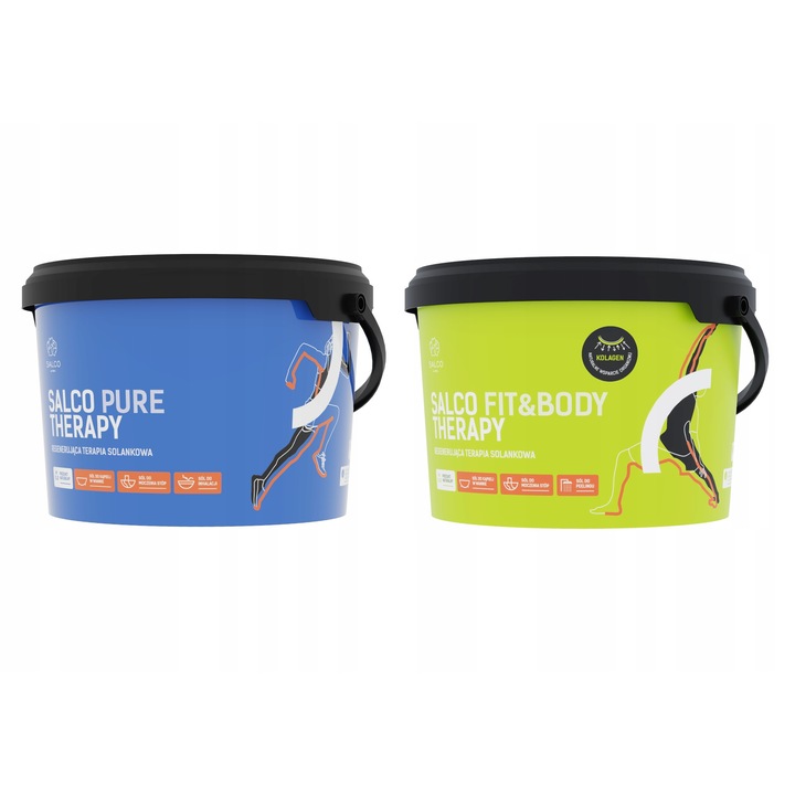 Set 2 galeti sare de baie Sport Therapy, Salco, 6kg