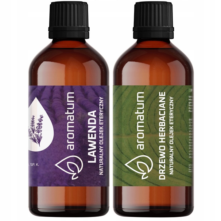 Set 2 uleiuri esentiale, Aromatum, Lavanda / Arbore de Ceai, 200 ml