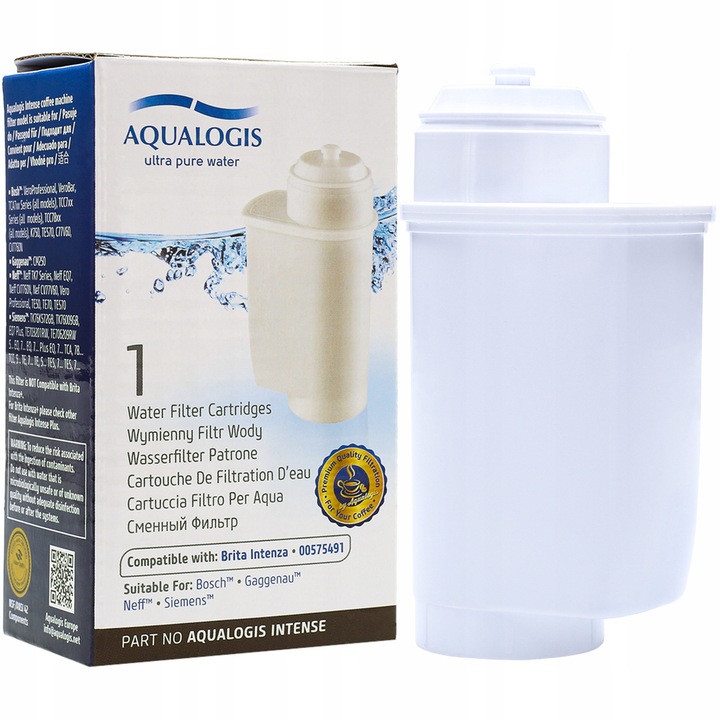 Воден филтър за кафе машина Aqualogis Бял За Bosch/Siemens