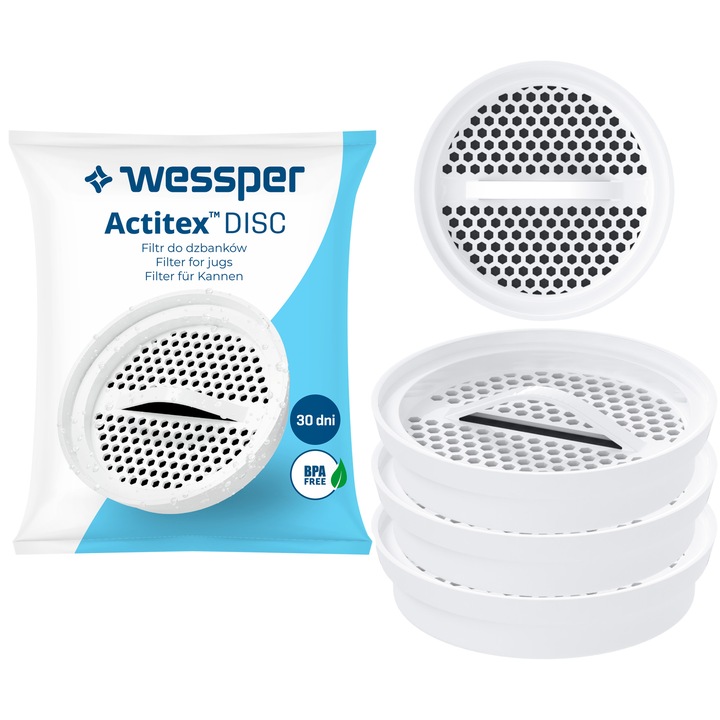 Set 3 filtre apa, Wessper, Alb
