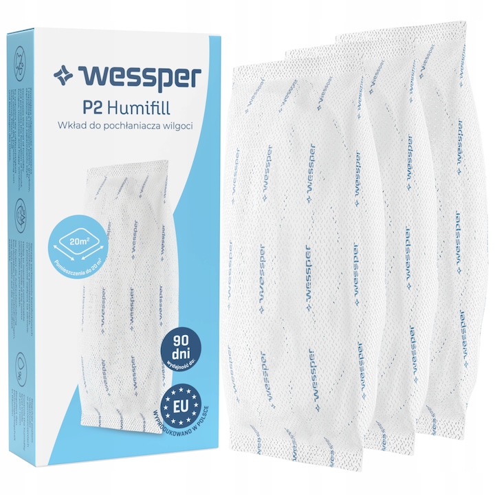 Absorbant umiditate cu insertie de aer uscat si cartues cubemax, Wessper, 300ml, 20m3, Gri