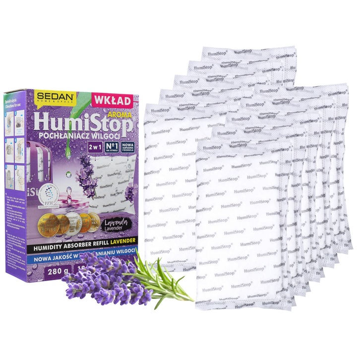 Absorbant de umiditate pentru masina/casa Blow 500 g, eficient, usor de utilizat, pentru masina