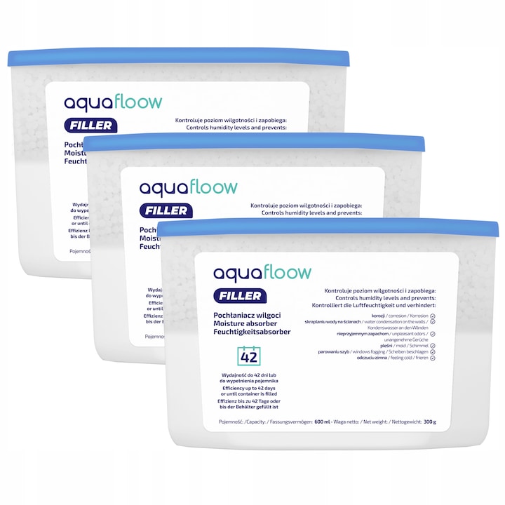 Absorbant umiditate, pentru sifonier, cu agatatoare, parfum lavanda, 80 g, 2 bucati Lavanda