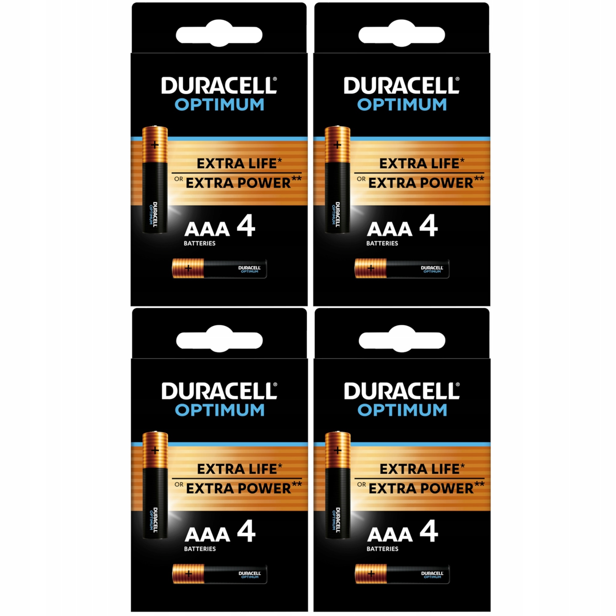 Set Baterii Alcaline Duracell Optimum Aaa Negru V Blister