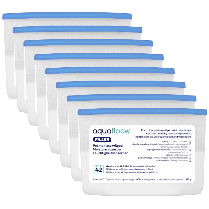 Absorbant umiditate HumiStop, Sedan, roz/gri, 450g, pentru suprafete de 18m2