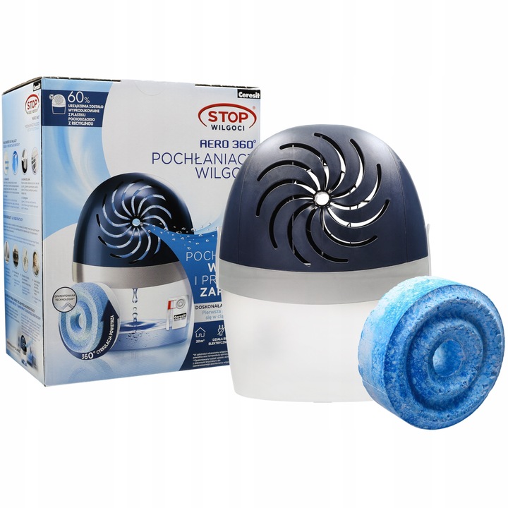 Aparat absorbtie umiditate (dezumidificator) Den Braven Clasic, interior, 450 g