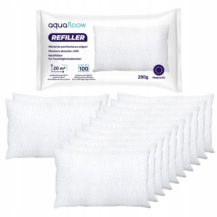 Set Absorbante Umiditate Wessper Humifill 500g - 5 Bucăți, Fără Miros, pentru Spații de până la 40m²
