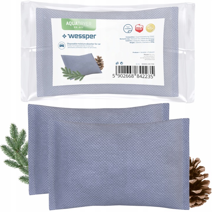 Nedvességelnyelő, Wessper, szürke