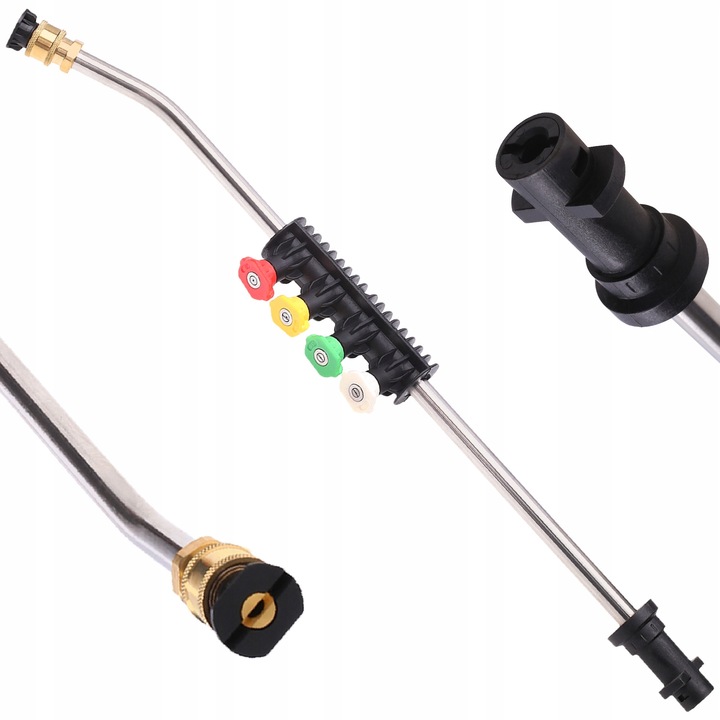 Lance de spalat cu presiune unghi 15°, set 5 duze, compatibil Karcher K2-K7