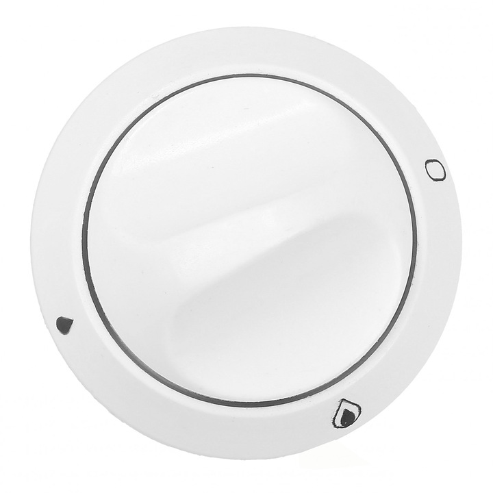 Buton functional pentru aragaz Mastercook, 4.9 cm, Alb