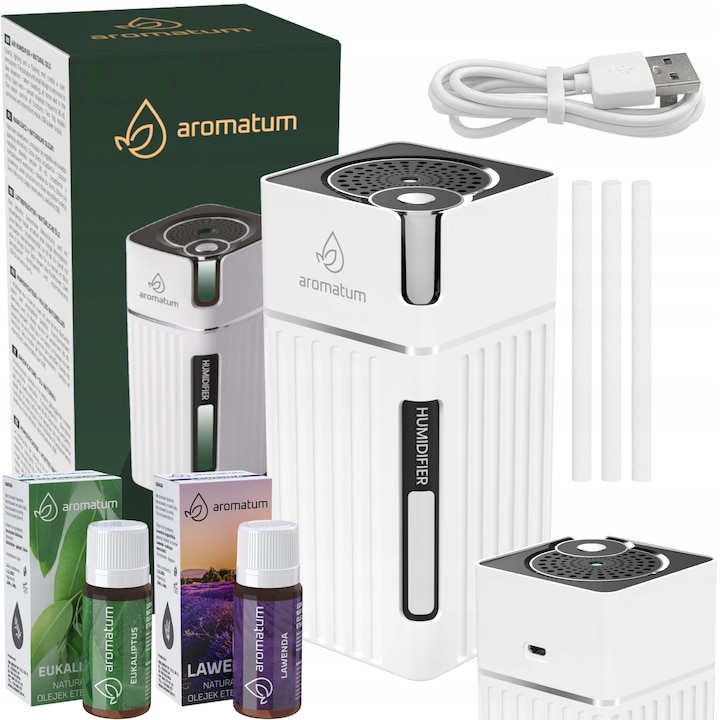 Difuzor de aroma ETA Essenco 1634, pulverizare prin ultrasunete, 0.2 L, acoperire 20 mp