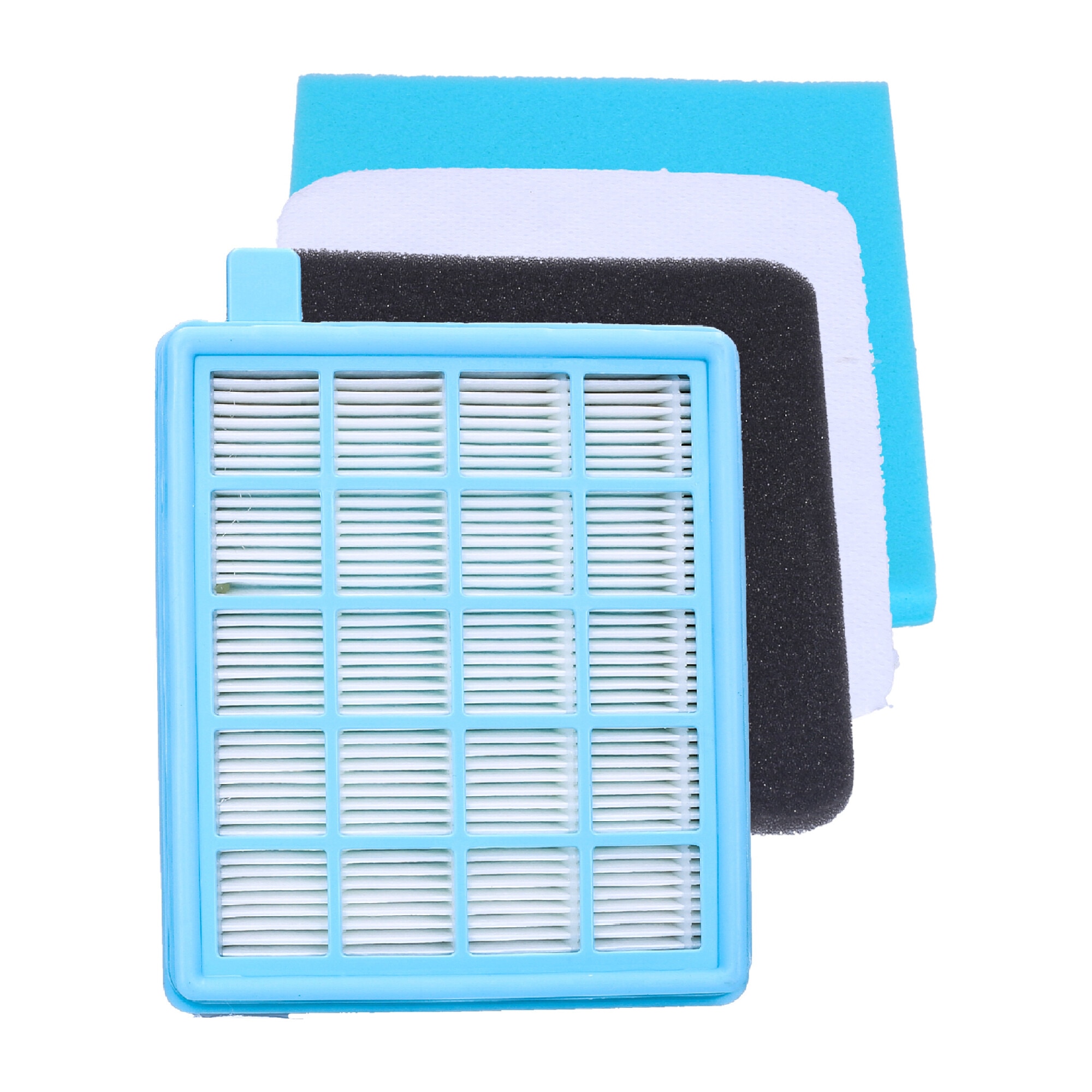 Kit 4 Filtres Pour Aspirateur Philips PowerPro Active FC9542/FC9541