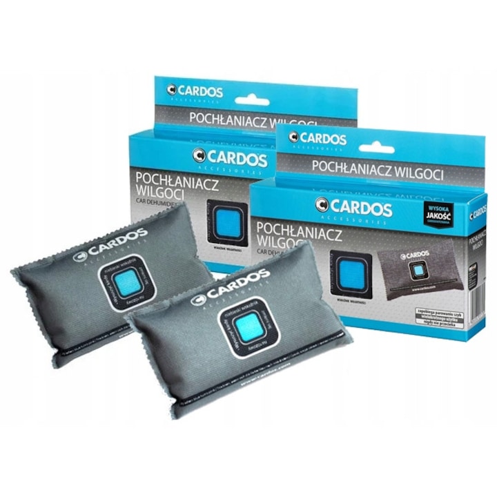 Комплект от 2 абсорбента на влага, Cardos, за многократна употреба