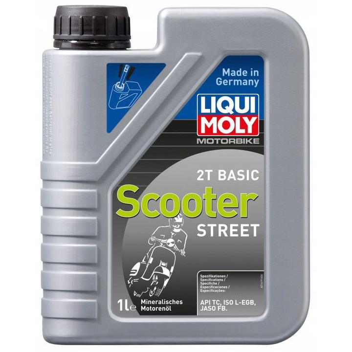 Ulei motor Liqui Moly, 2T Basic Scooter Street, mineral, 1L, 1619